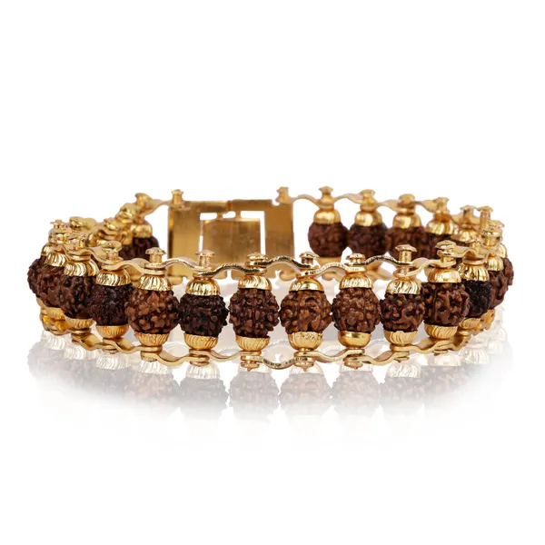 Gold_Plated_Modern_Rudraksha_Bracelet